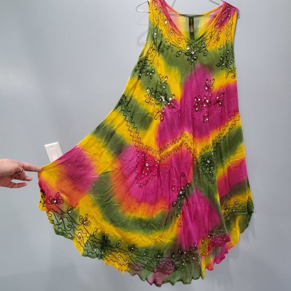 TRUE ROCK Dresses & Skirts - True Rock Tie Dye Boho Dress P031